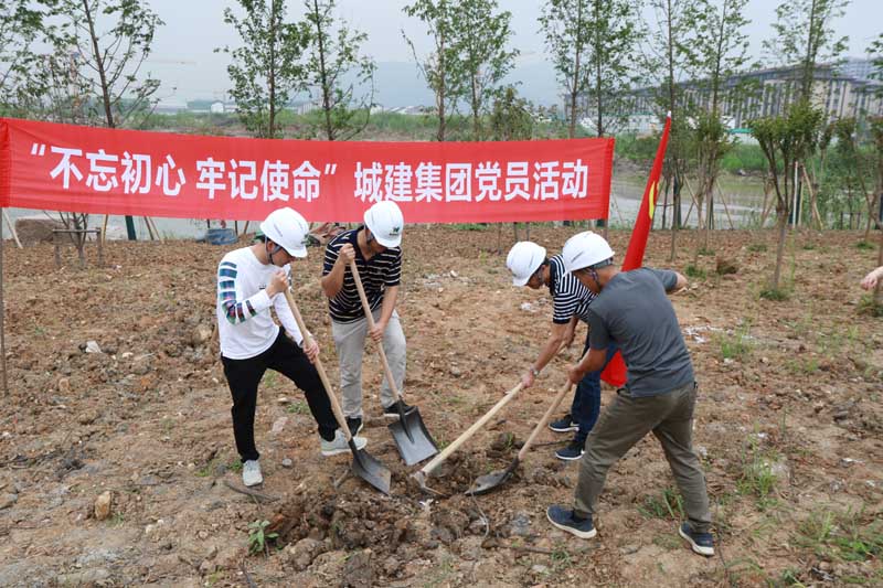 “不忘初心，牢記使命”為奧體添綠——城建集團(tuán)開(kāi)展主題黨日活動(dòng)